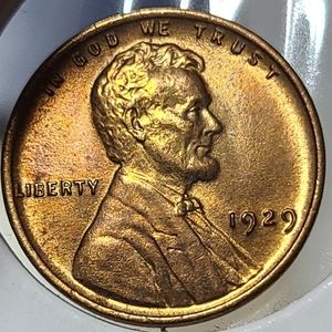 1929 Lincoln Wheat Cent Penny uncirculated